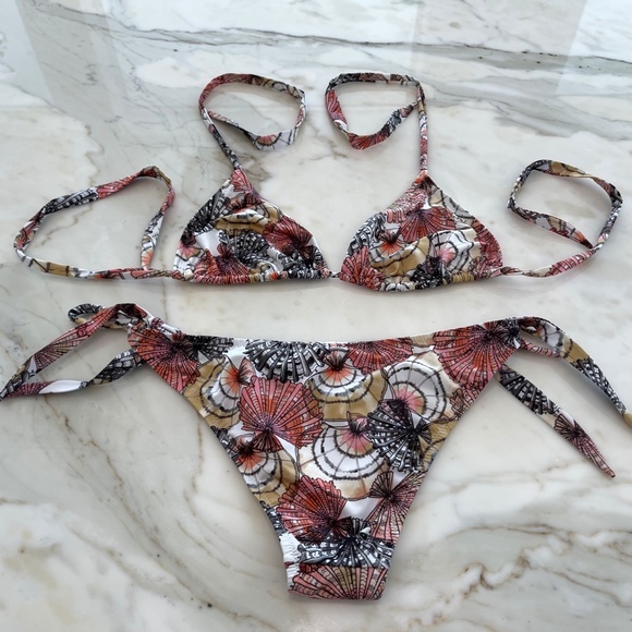 EMILIO PUCCI WHITE MULTI BIKINI SIZE IT 42 / US 8 NWOTS! - Picture 7 of 16